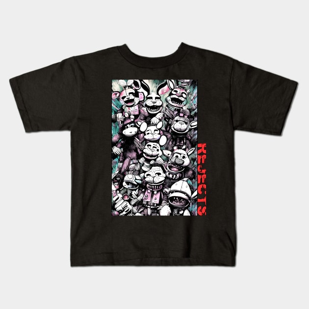 FNAF Rejects - Group Shot Kids T-Shirt by The Daisy Tee Co.